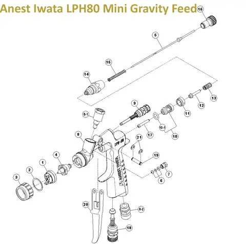 Anest Iwata RG3L/LPH50 Trigger