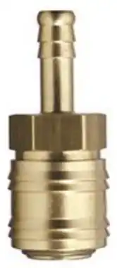 Sagola Quick Coupling - Brass Barbed 10mm, US-Mil