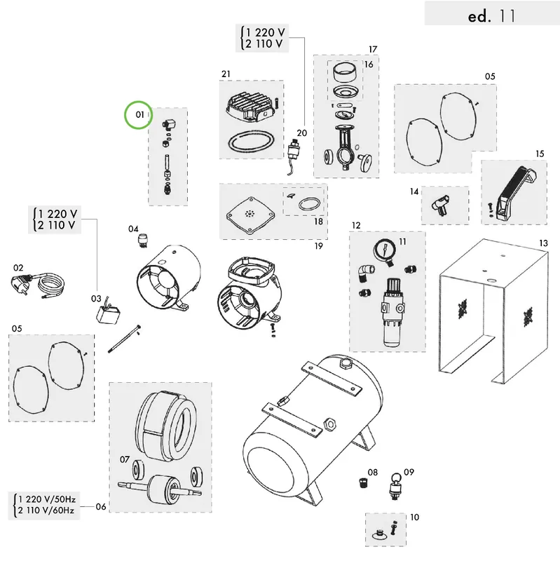 Sagola CP 1000 - Tank Air Pipe Kit
