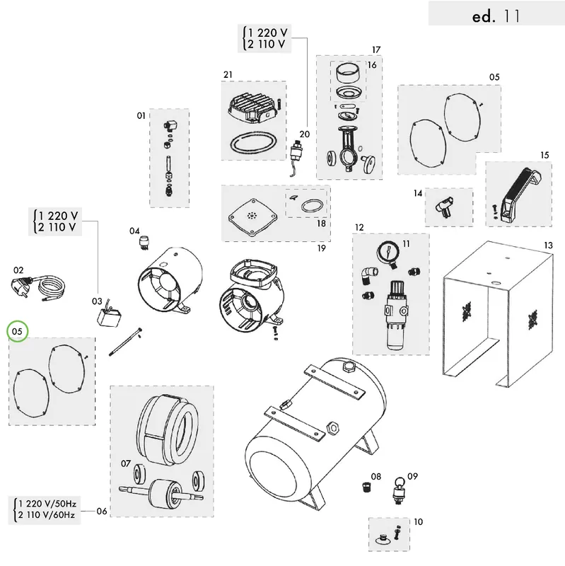 Sagola CP 1000 - Motor Closing Gasket