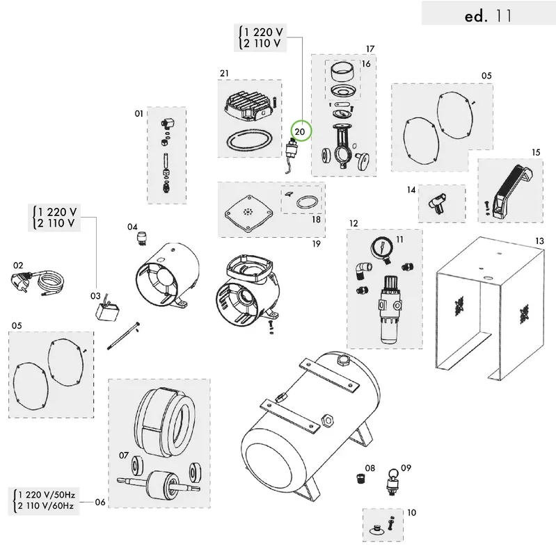 Sagola CP 1000 - Pressure Switch; 110V