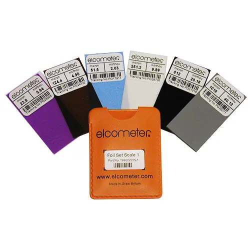 Elcometer Scale 1 Certified Precision Foil Set (T99022255-1C)