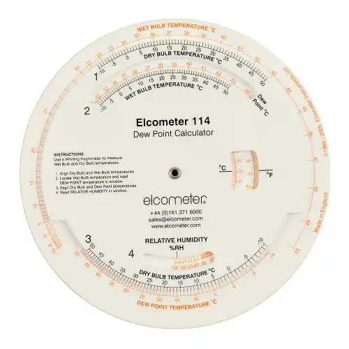 Dewpoint Calculator Elcometer 114