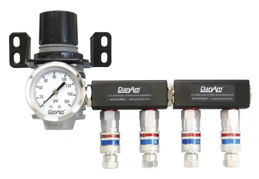 Dan-Am Point of Use - 4 Drop Compressed Air Regulator 675654