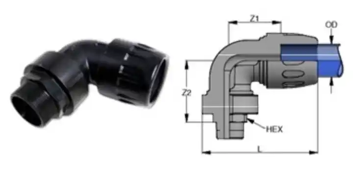 Dan-Am Air 1" NPT Threaded 90