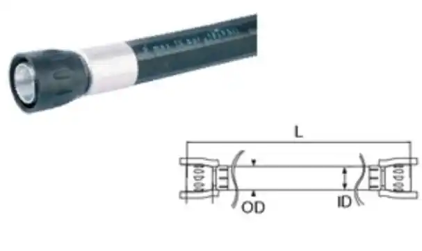 Dan-Am Air Flex Hose - 1" ID x 5‘