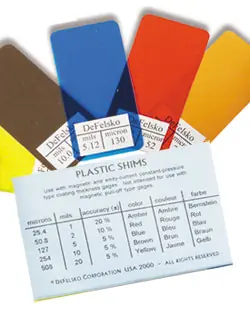 DeFelsko Plastic Shims