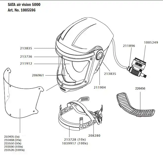 SATA air vision 5000 Inner Shell