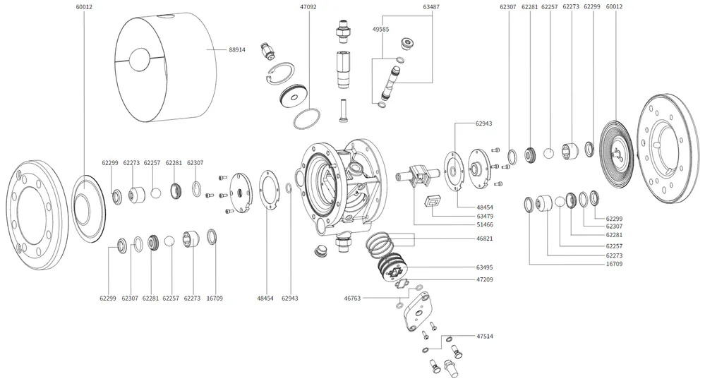 SATA 47514 Gasket, 8.2 x 11.4 x 1.0mm, Vario Top