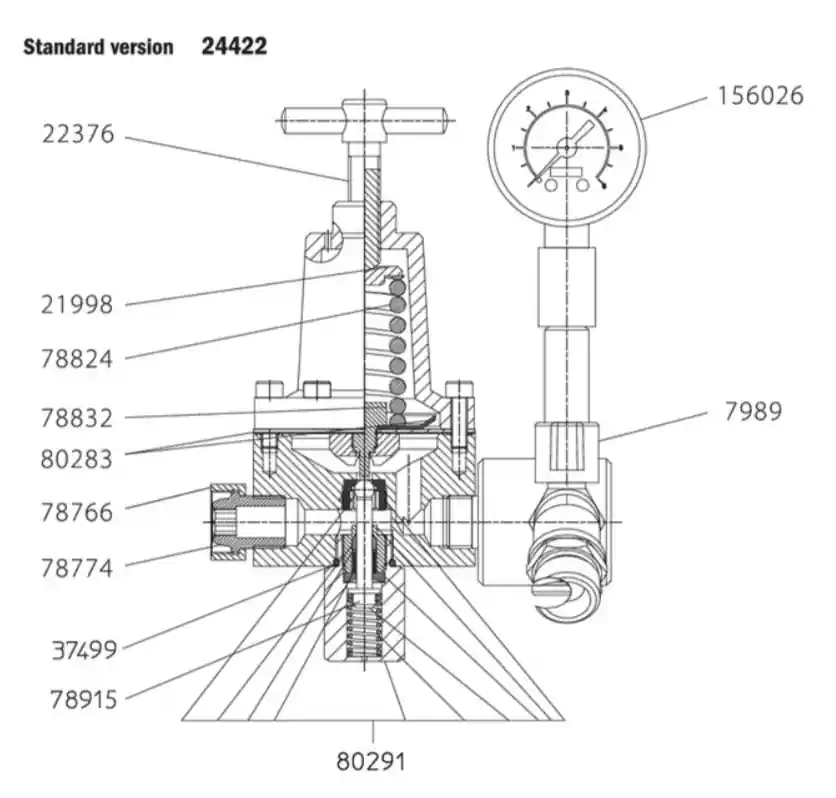 SATA 78774 Insert (for Pressure Reg)