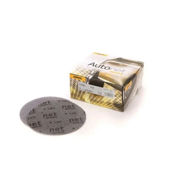 Mirka® Autonet® AE23205012 AE Series Closed Coated Grip-On Sanding Disc, 5 in, P120 Grit, Aluminum Oxide