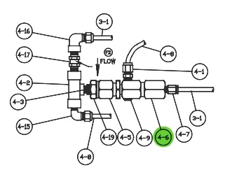 Ransburg CCV-12-SS Valve Adapter