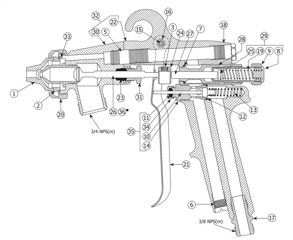Binks 54-839 Spring - Fluid Control