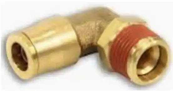 Push To Connect Tube x M.NPT 90 Degree Swivel Adapter - Brass