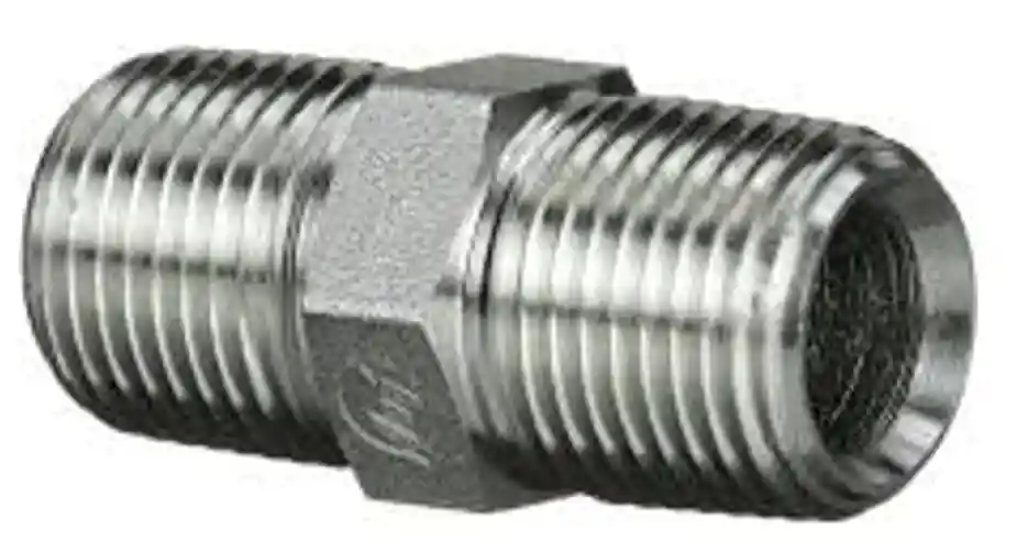 Hex Nipple Straight Adapter 1/2" M.NPT x 3/4" M.NPT