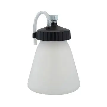 Binks 81-384 Polyethylene Siphon Cup 8 oz, Drip Proof