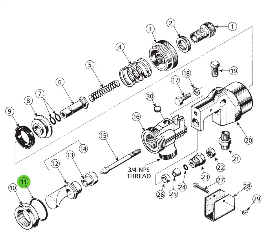 Binks 20-3829 O-Ring 1-1/4ID X 1-7/16