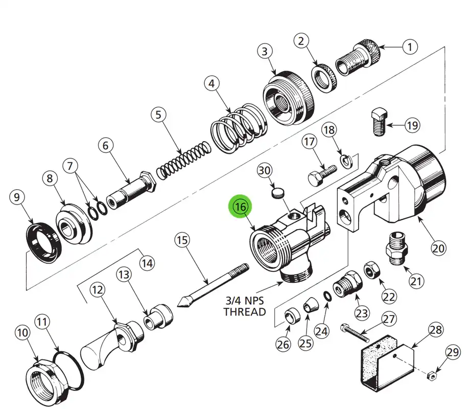Binks 54-1208 Gun Head