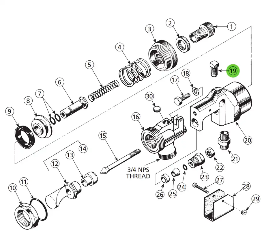 Binks 54-335 Set Screw