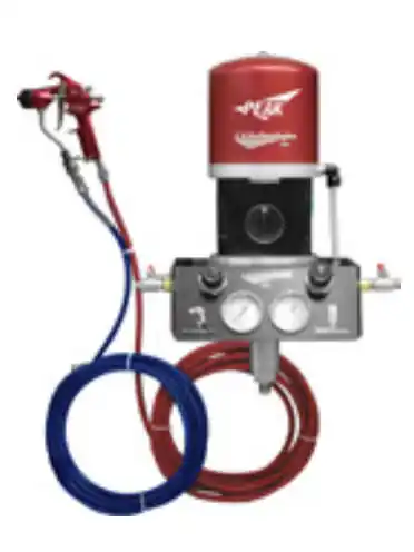 C.A. Technologies Wall Mounted Peak Pump Spray Pack; Cougar Spray Gun; 55 Gal Siphon