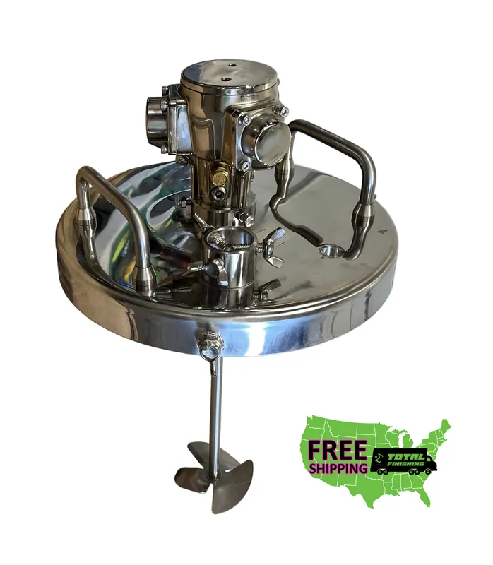 Total Finishing 5 Gallon Agitator With Stainless Steel Lid