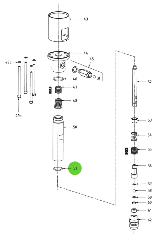 Seal O-Ring 51; Medusa™ Pump