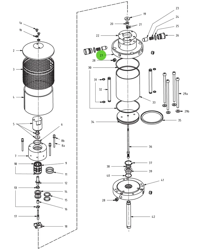 Upper Flange 27; Medusa™ Pump