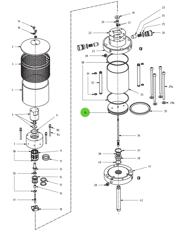Air Motor Piston 34; Medusa™ Pump