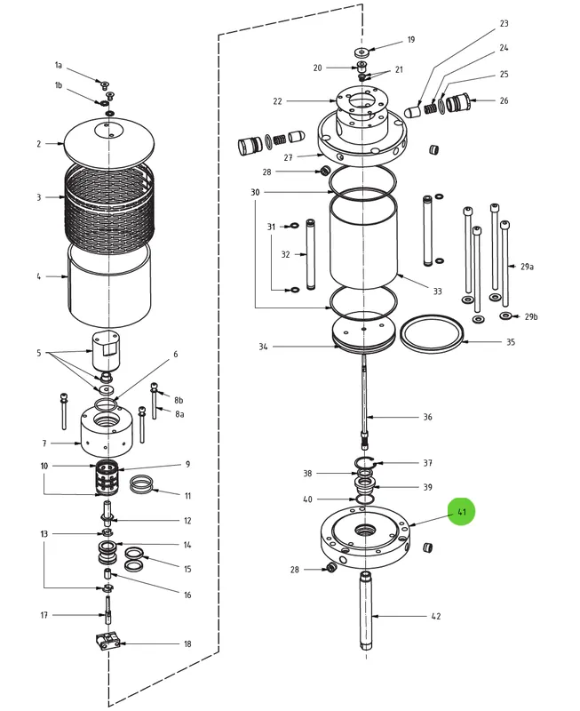 Lower Flange 41; Medusa™ Pump