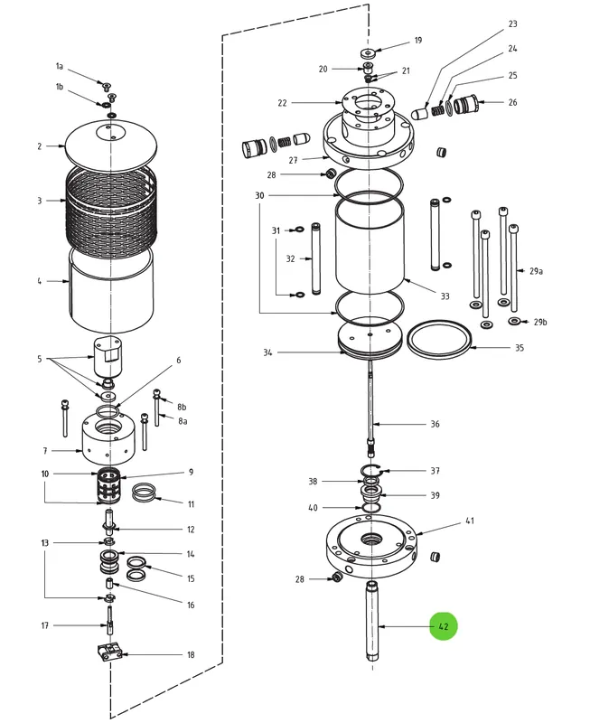 Air Motor Shaft 42; Medusa™ Pump