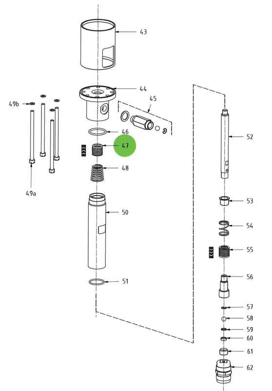 Upper Packing 47; Medusa™ Pump