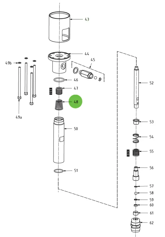 Conical Spring 48; Medusa™ Pump