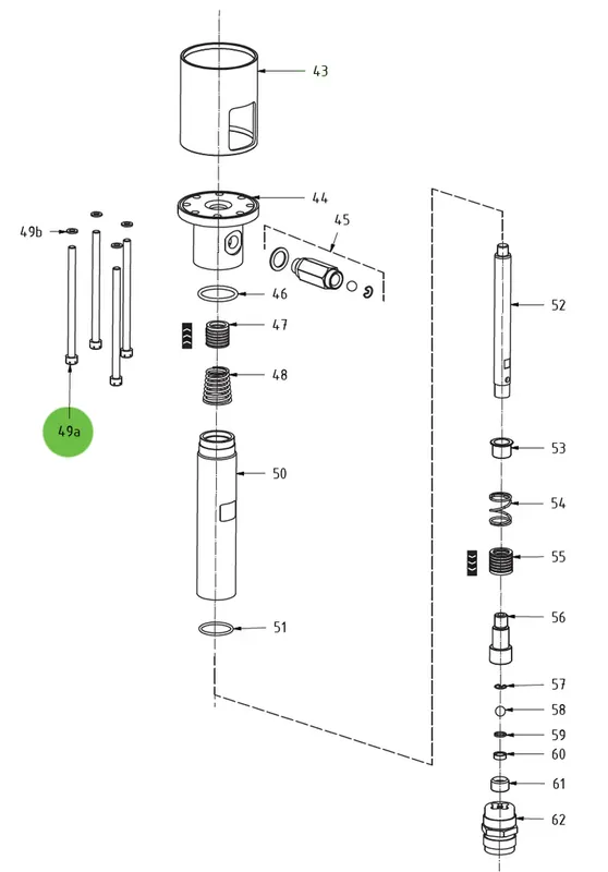 Tie Rod 49a; Medusa™ Pump