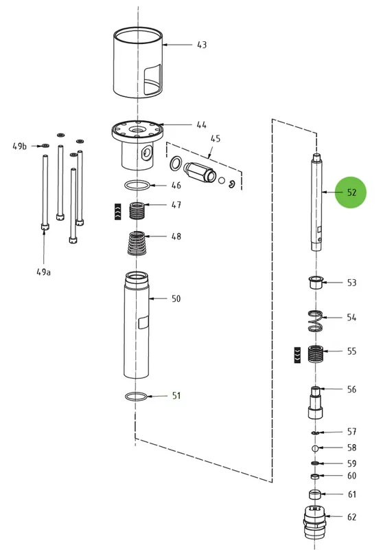 Plunging Shaft 52; Medusa™ Pump