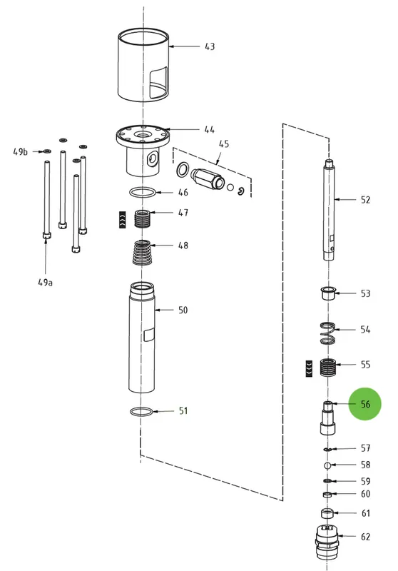 Compression Valve Body 56; Medusa™ Pump