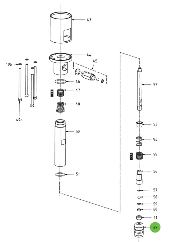 Suction Valve Complete 62; Medusa™ Pump