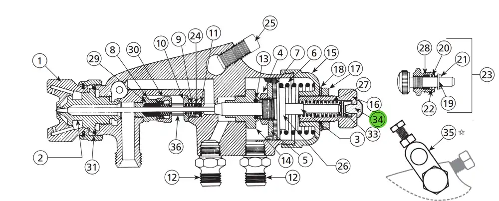 Binks 54-5522 Umbrella Valve