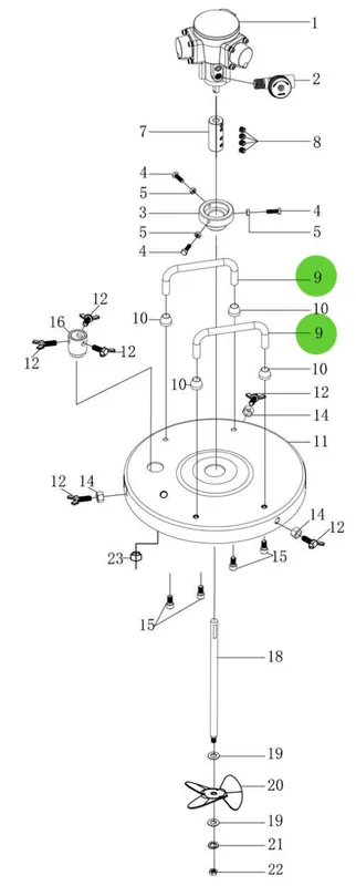 Total Finishing Handle; For 5 Gallon Agitator