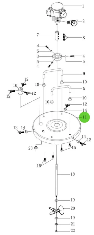 Total Finishing Tank Lid; For 5 Gallon Agitator