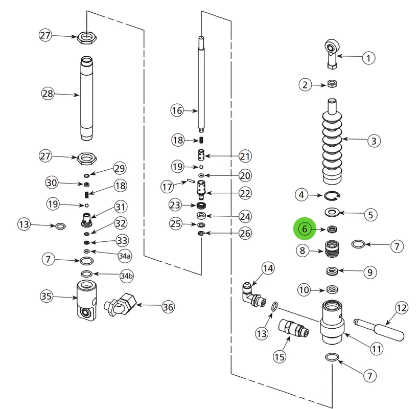 Binks 237-764 Secondary Shaft Seal; Catalyst Pump