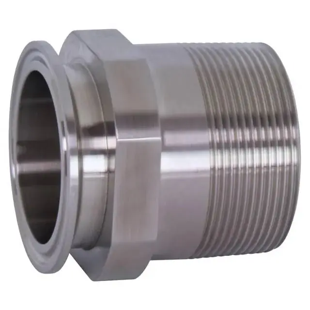 Male Clamp Adapter 1” Sanitary x ½” M.NPT
