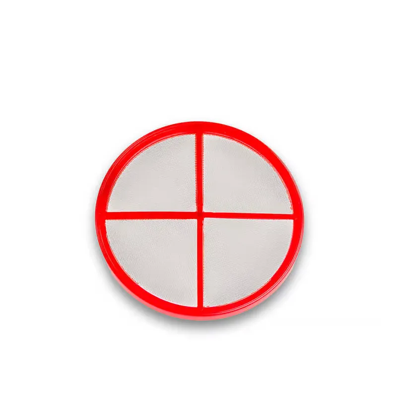 Red Nylon Filter Disc With Pin, 30 Mesh