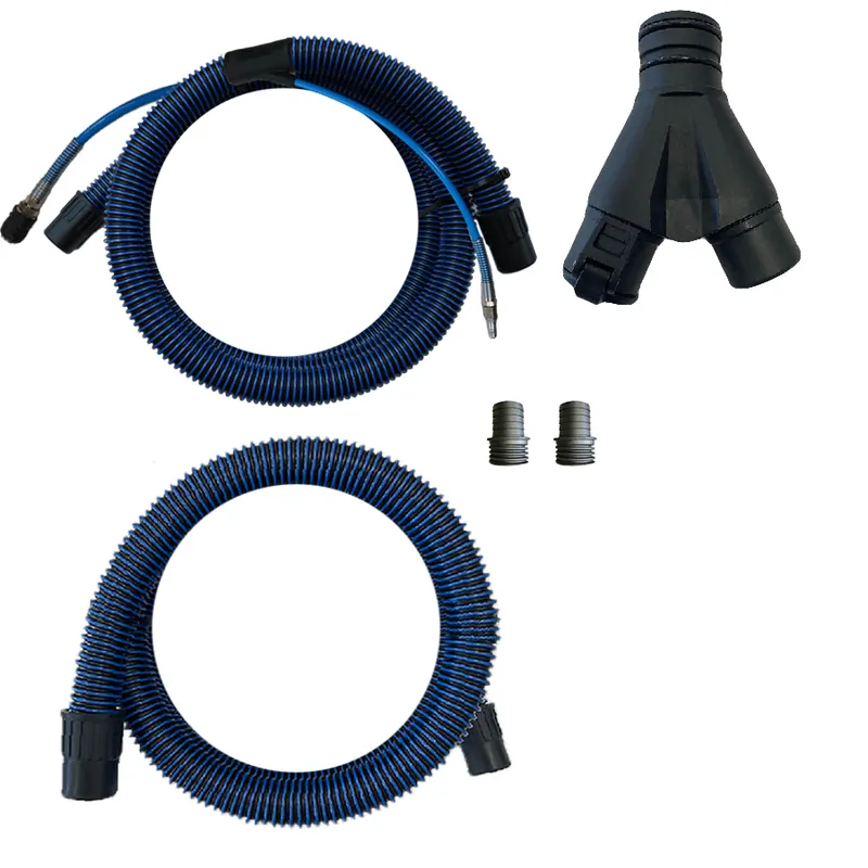SurfPrep PIV-12 Dual User Vacuum Hose Setup (1 Electric/1 Air Sander)