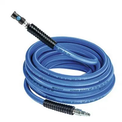 Prevost Flexair Air Hose, 3/8" x 50‘ With 3/8" High Flow Safety Coupling