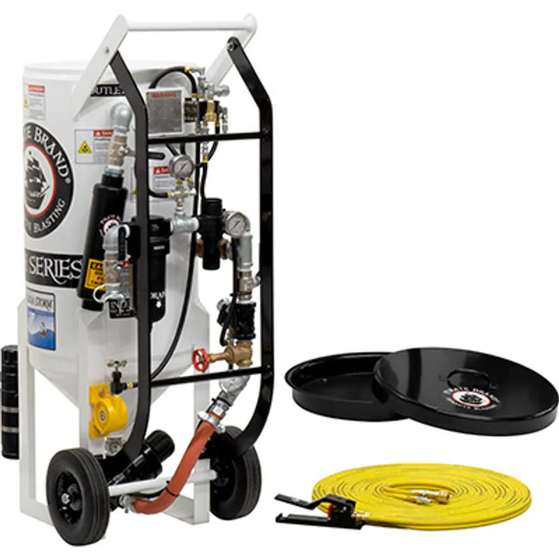 Pirate Brand, SODA STORM Series, 3.5 cu ft., Blast Pot, Portable, Pressure HOLD System, Pneumatic Controls (without blast hose and nozzle)
