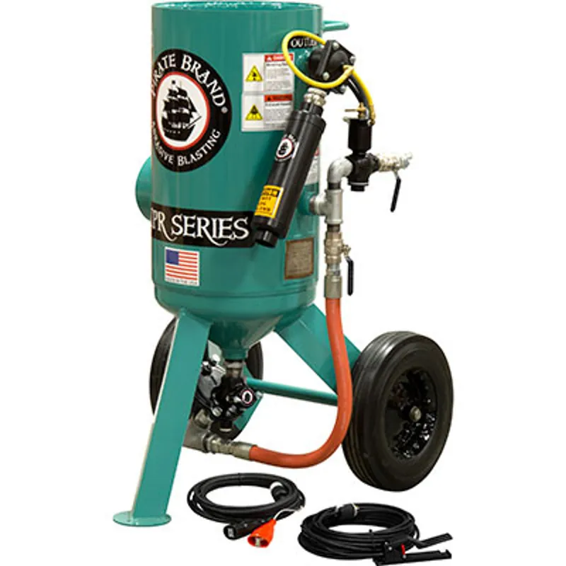 Pirate Brand, C-SERIES, 3 cu ft., Blast Pot, Portable, Pressure RELEASE System, 12VDC ELECTRIC Controls w/AMV II™ Metering Valve