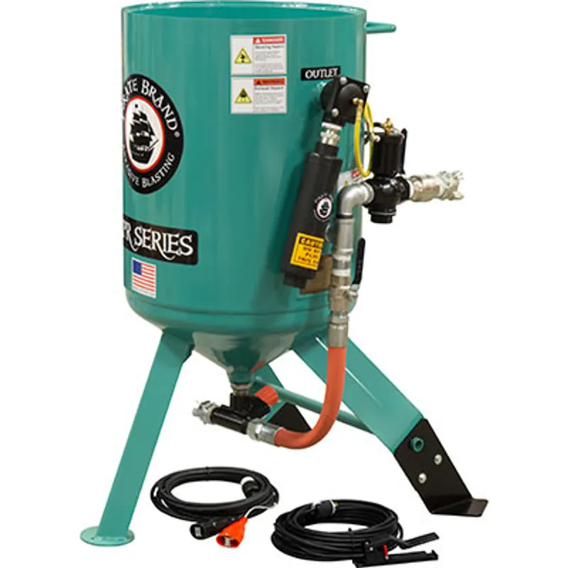 Pirate Brand, C-SERIES, 6 cu ft., Blast Pot, STATIONARY, Pressure RELEASE System, 12VDC ELECTRIC Controls w/MPV Metering Valve