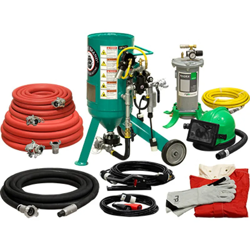 Pirate Brand, C-Series Jr., 0.5 cu ft., GOLD Blasting Package - Blast Pot, Portable, Pressure RELEASE System, 12VDC Electric Controls