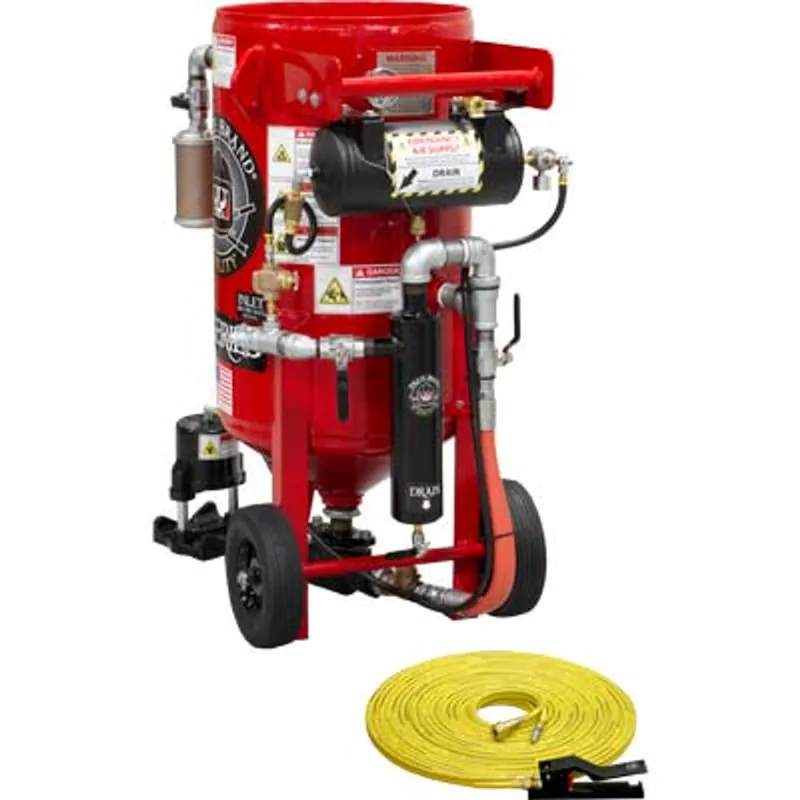 Pirate Brand, K-Series, 3.5 cu ft., BASE Blasting Package - Blast Pot, Portable, Pressure HOLD System, Pneumatic Controls w/ 100 Metering Valve