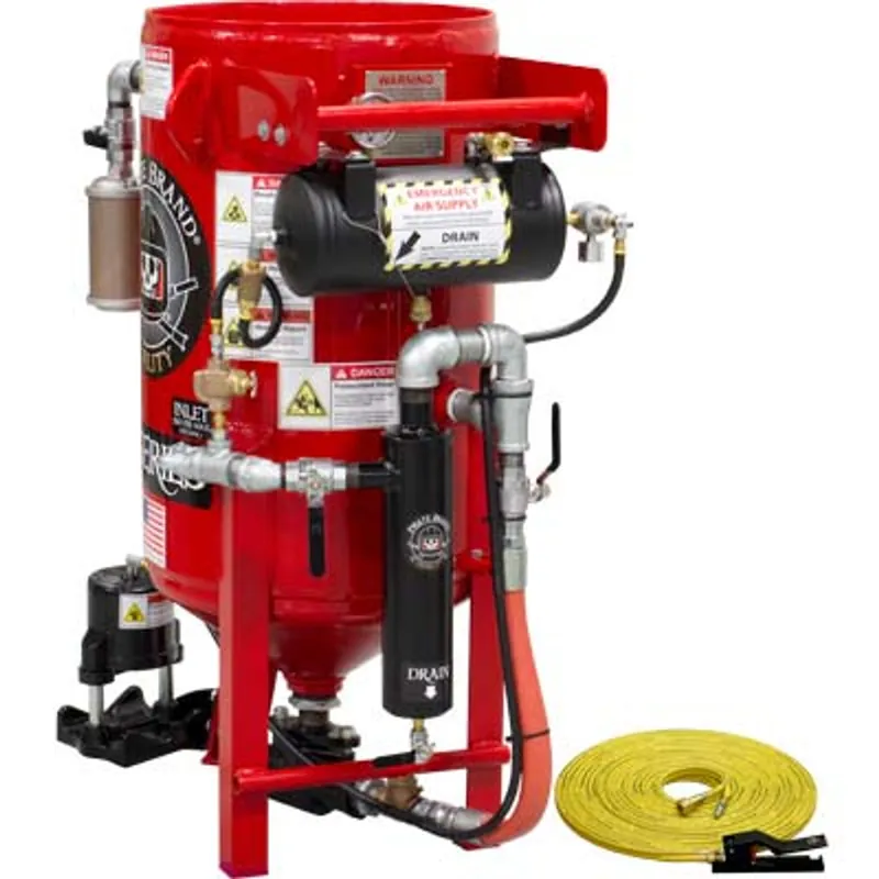 Pirate Brand, K-Series, 3.5 cu ft., Blast Pot, STATIONARY, Pressure HOLD System, Pneumatic Controls w/ 100 Metering Valve